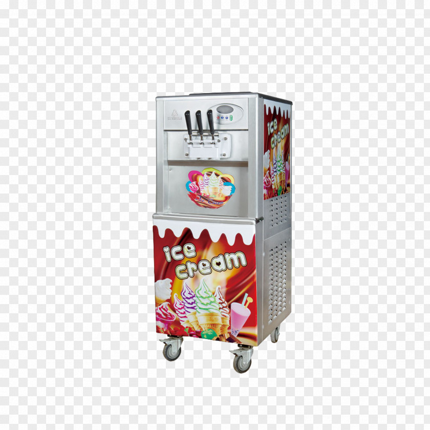 Multifunctional Ice Cream Machine Stir-fried Frozen Yogurt Slush PNG
