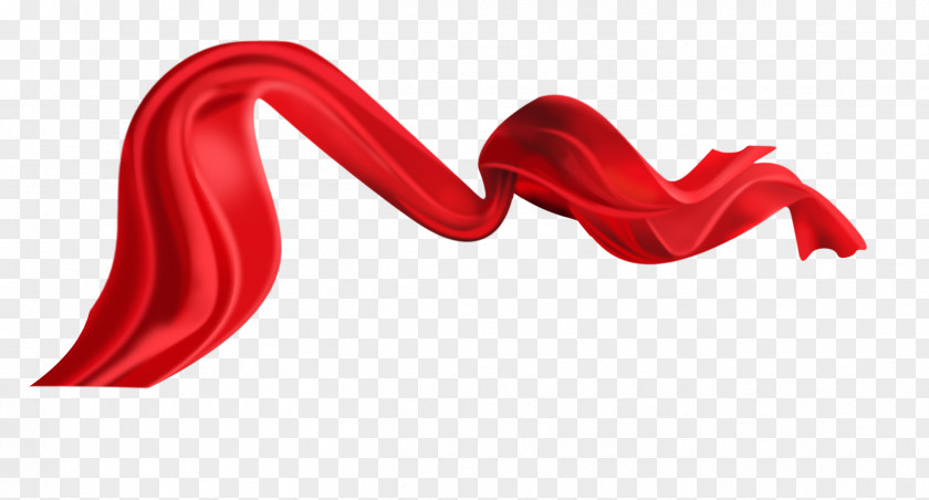 Red Ribbon Textile PNG
