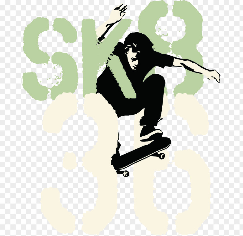 Skateboard Freeboard Skateboarding Illustration PNG