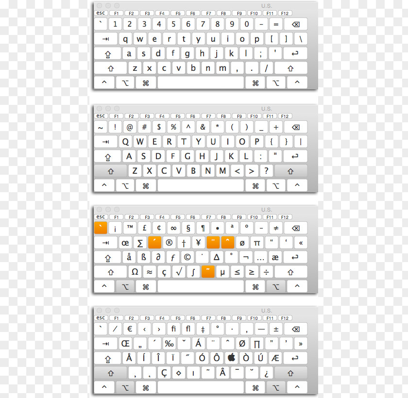 Design Computer Keyboard Space Bar Layout PNG