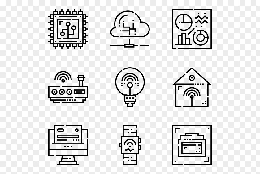 Internet Of Things Icon Design PNG