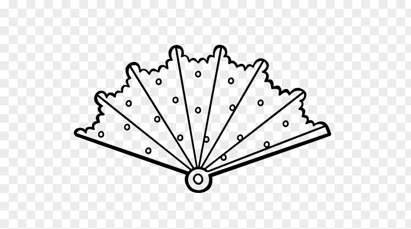 Hand Fan Coloring Book Drawing Royalty-free PNG