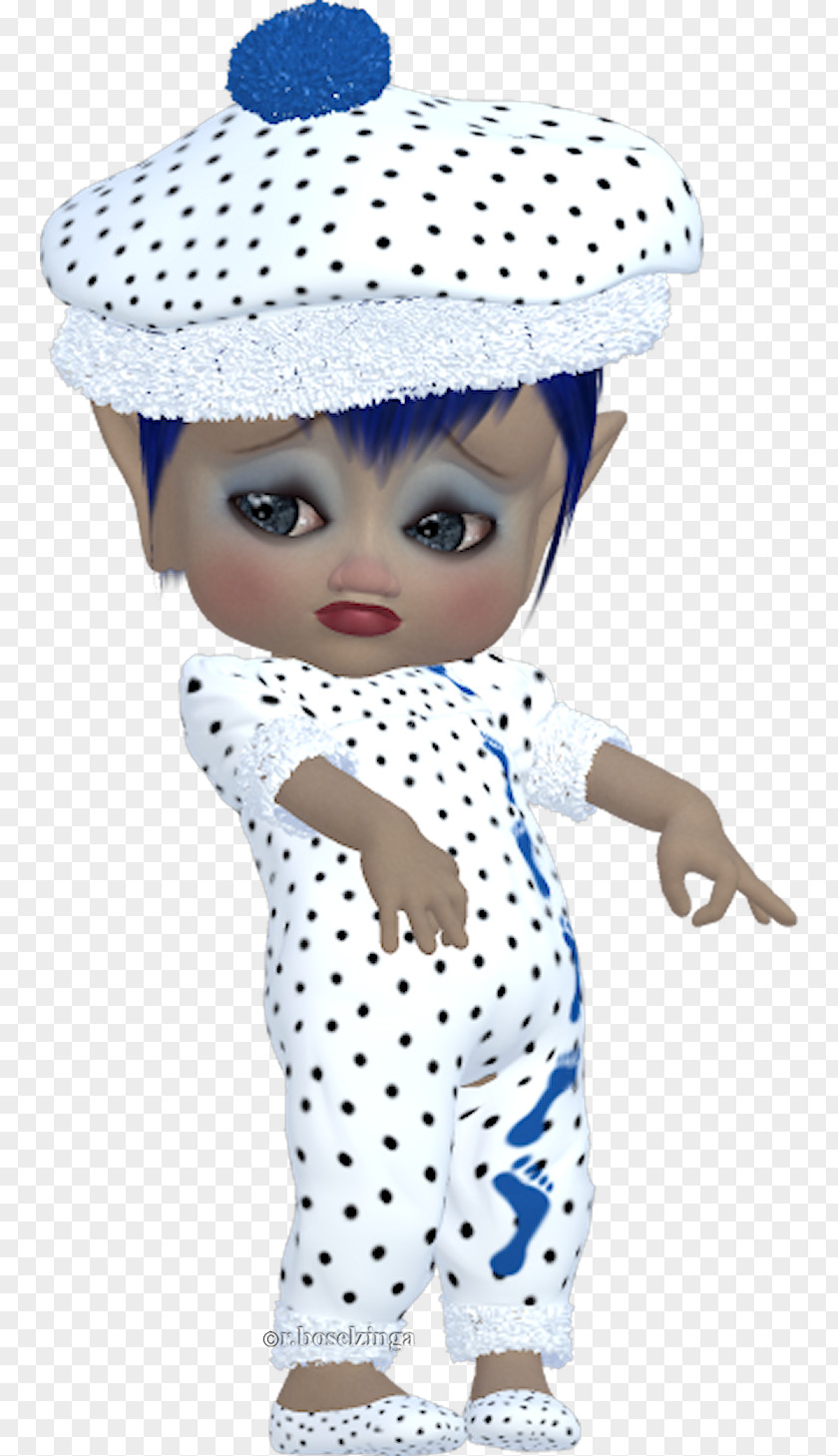 Hat Polka Dot Toddler Figurine Doll PNG