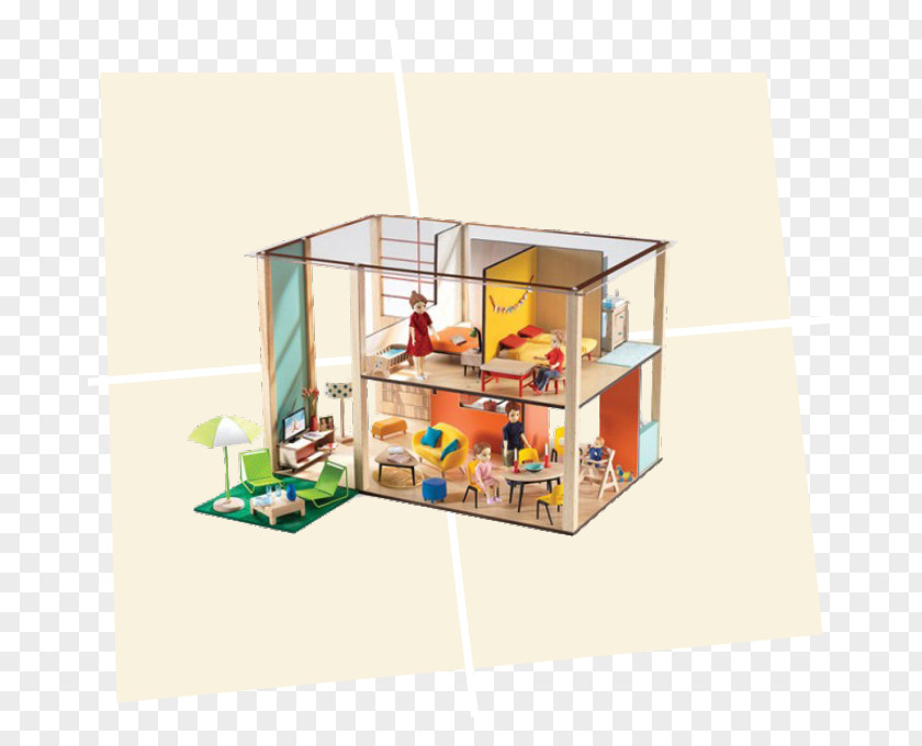 House Cube Dollhouse Djeco PNG