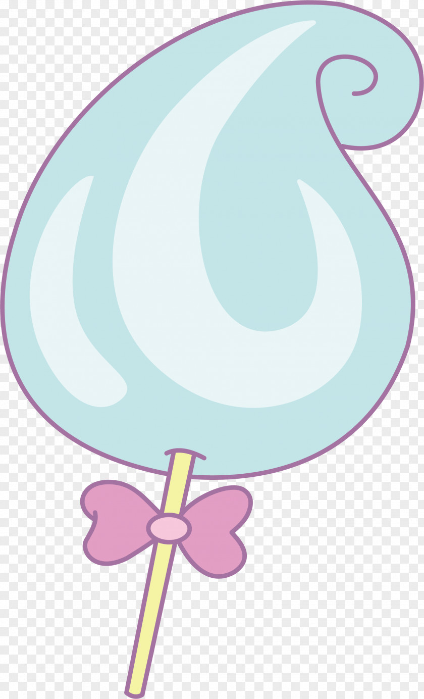 A Bow Decorated With Cotton Candy Clip Art PNG