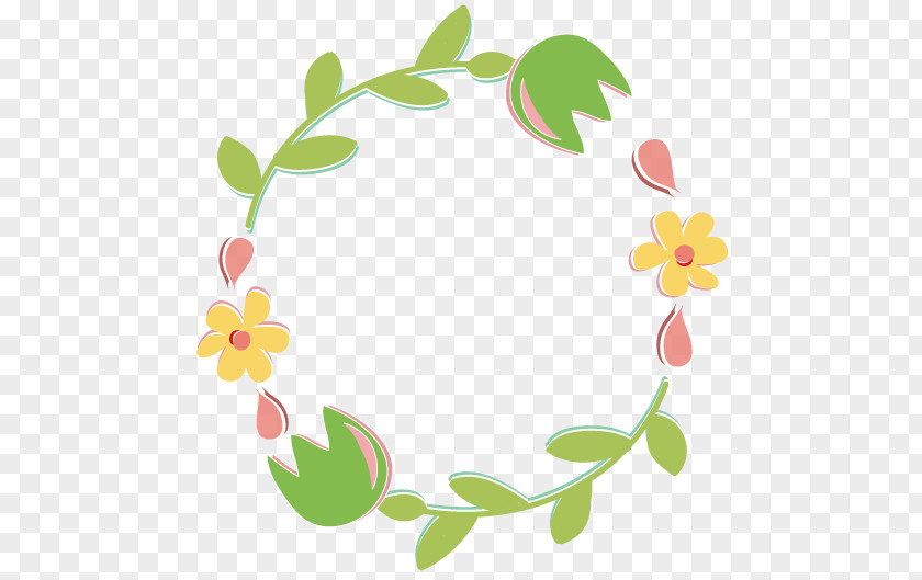 Bohemian Flowers Wreath Floral Design Clip Art PNG