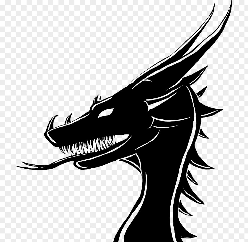 Dragon Head Horse Dinosaur Silhouette Clip Art PNG