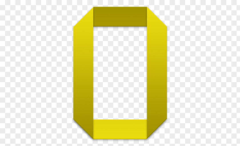 Outlook Letter Square Angle Yellow PNG