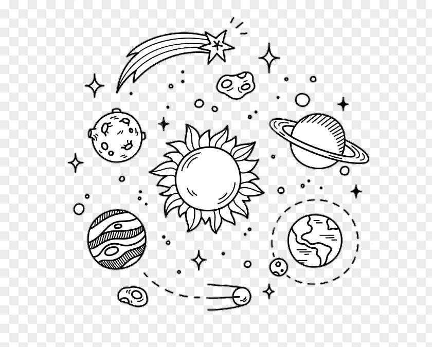 Planet Drawing Solar System Earth PNG