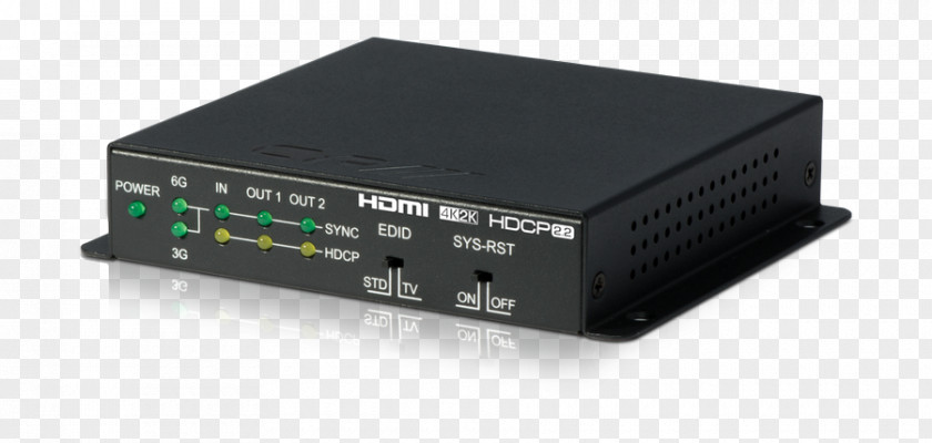 QUÍMICA CYP QU-2-4K22 1 To 2 HDMI Distribution Amplifier 4K Resolution QU-12S 1-to-2 Splitter PNG