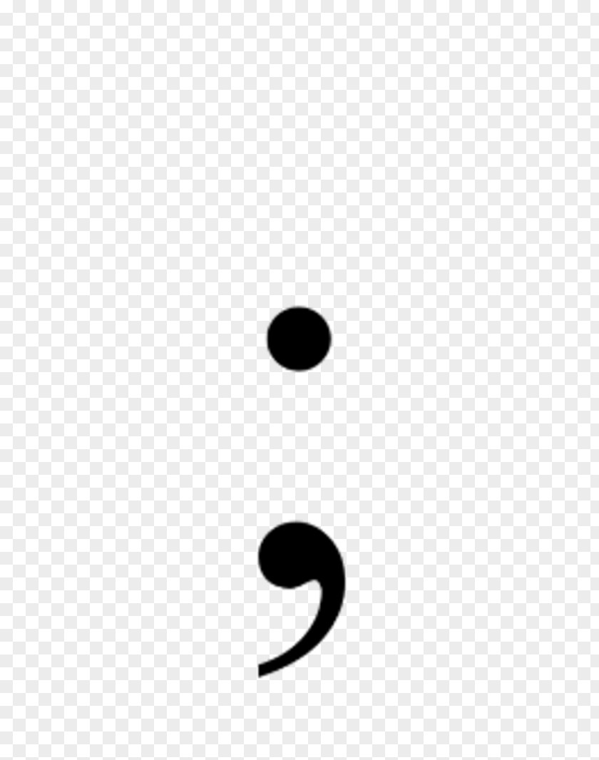 Word Semicolon Full Stop Punctuation Grammar PNG