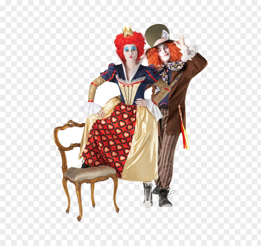 Alice In Wonderland Dress Queen Of Hearts Red Mad Hatter Costume PNG