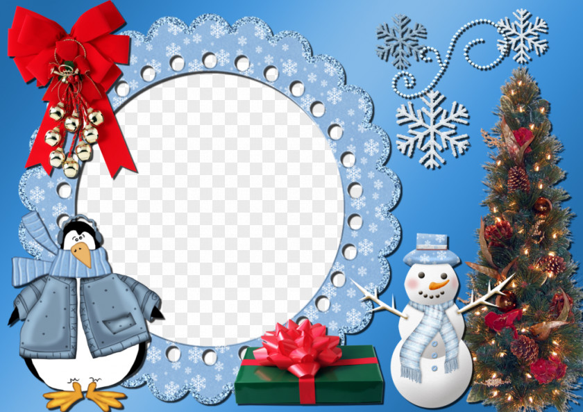 Christmas Snow Tree Snowflake Snowman PNG