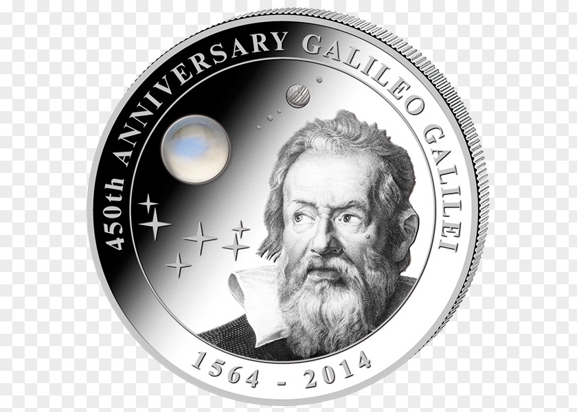 Coin Galileo Galilei Silver Cook Islands PNG