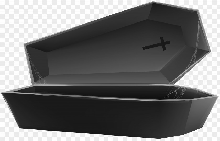 Open Coffin Black Transparent Clip Art Image Box Rectangle Plumbing Fixture PNG