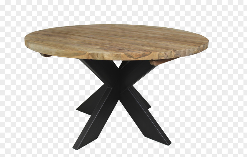 Table Round Eettafel Kayu Jati Furniture PNG