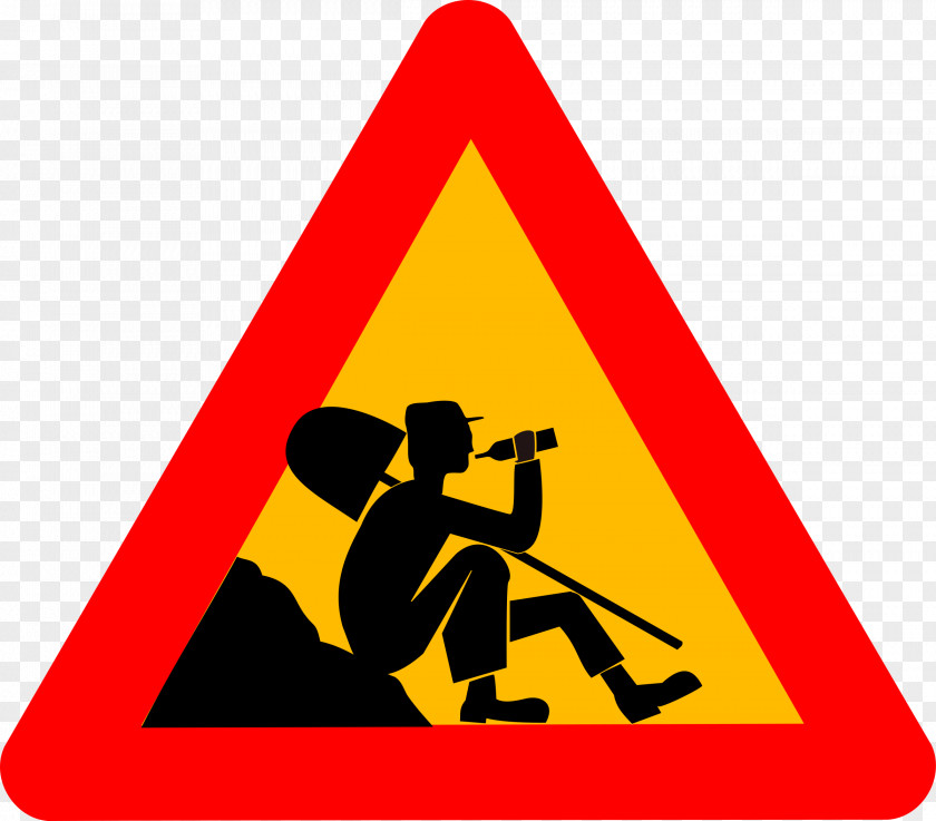 WORK Men At Work Traffic Sign Warning Clip Art PNG