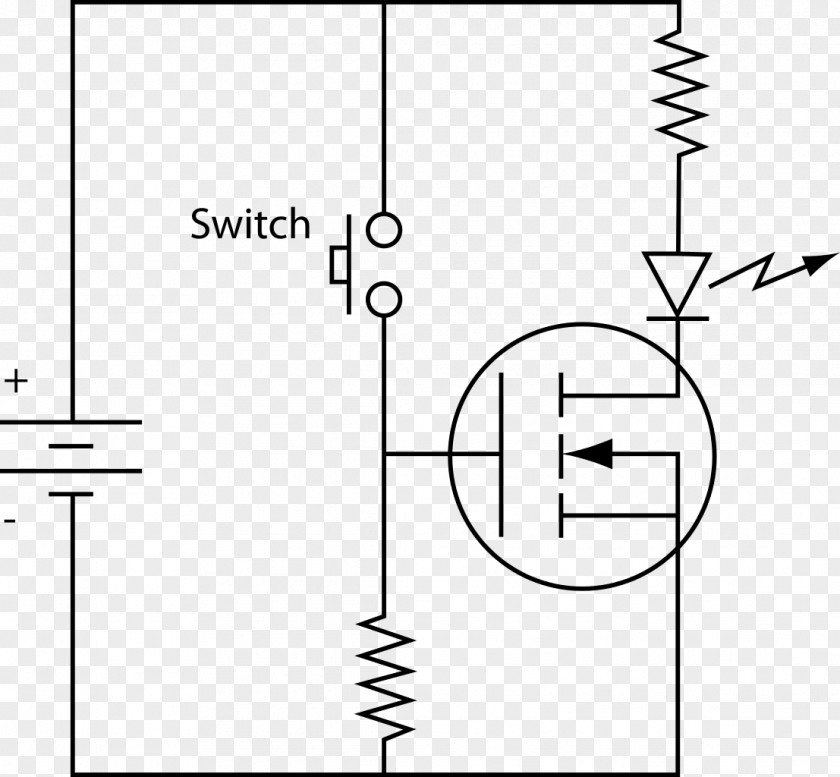 High Voltage MOSFET Field-effect Transistor Circuit Diagram Electronic PNG