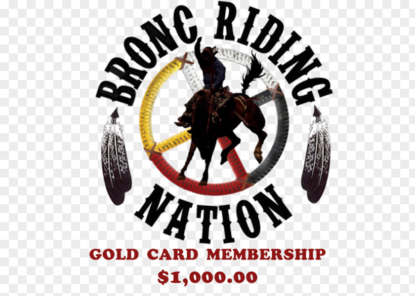Ktv Membership Card Logo Bronc Riding Font Brand Nation PNG