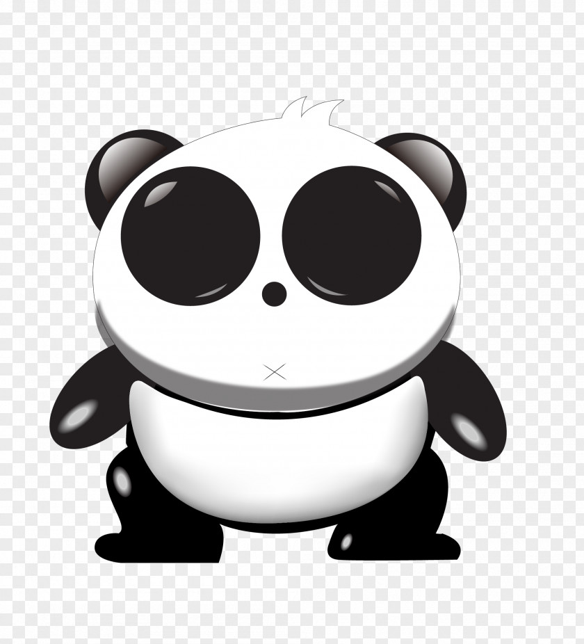 Panda Eyes Giant Logo Business PNG