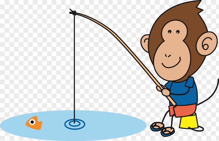 Axn Angling Monkey Sport Clip Art PNG