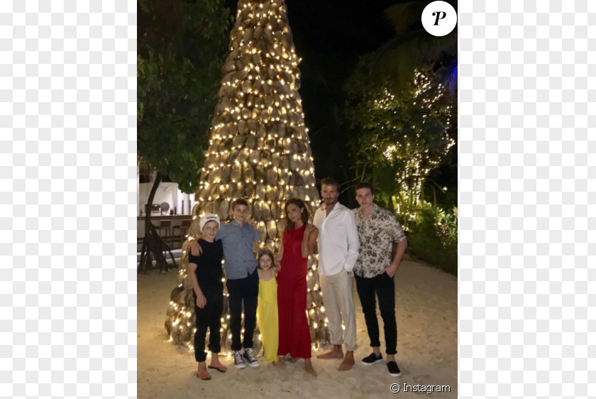 Christmas Celebrity Posh And Becks Family Child PNG