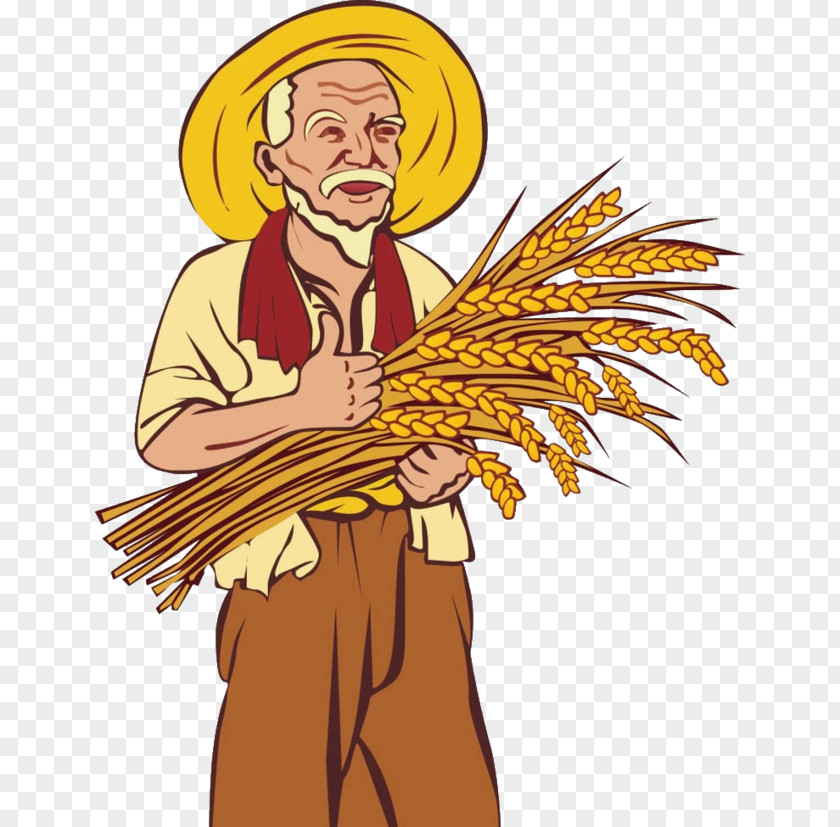 Wheat Straw Farmer Agriculture Clip Art PNG
