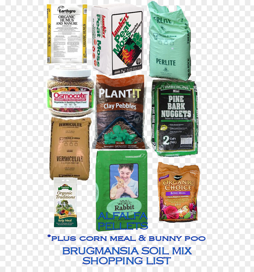 Compost Ingredients Angel's Trumpets Clay Medicinal Plants Hydroponics PNG