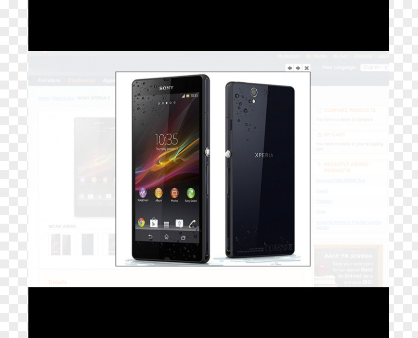 Smartphone Sony Xperia Z3 Compact Z1 S PNG