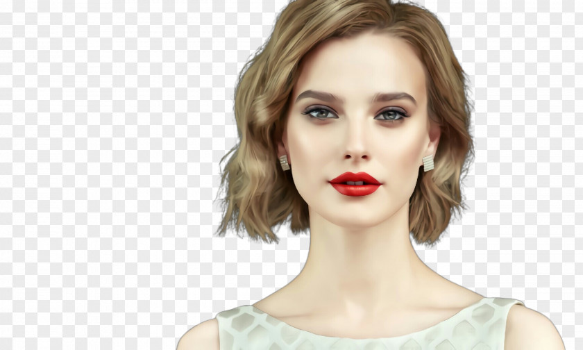 Blond Beauty Hair Face Lip Skin Chin PNG