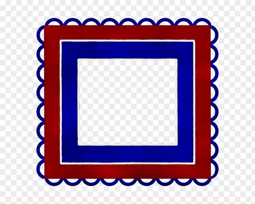 Electric Blue Picture Frame PNG