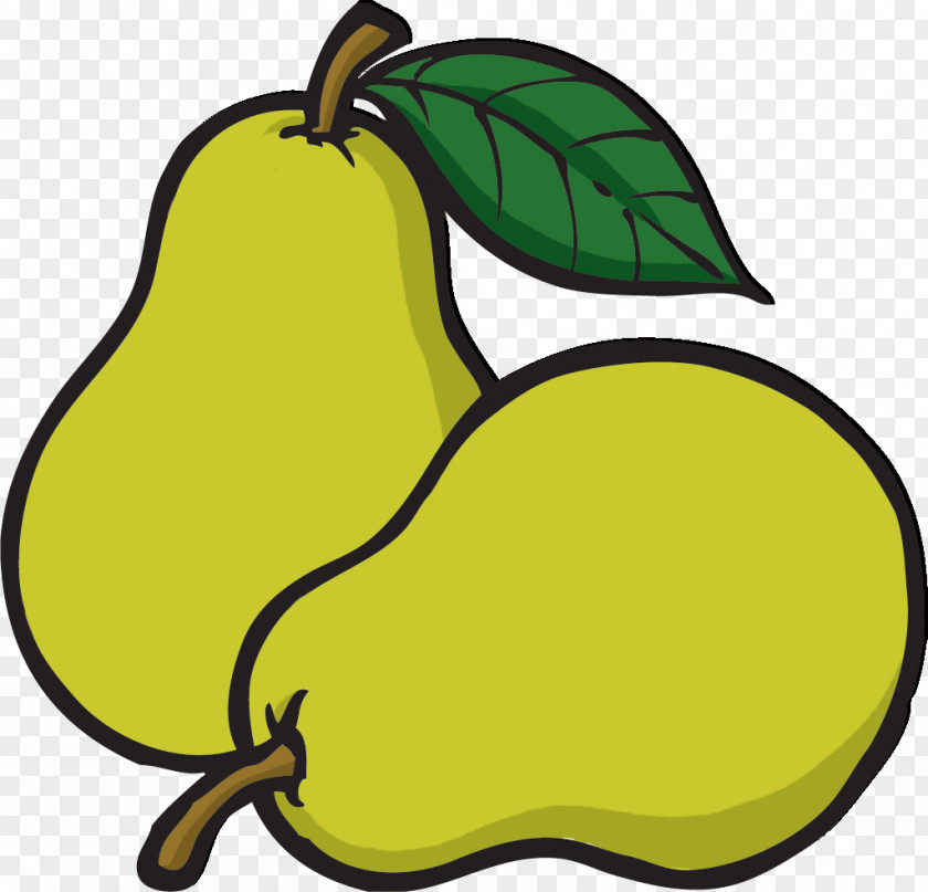Hand-painted Beauty Pear Clip Art PNG
