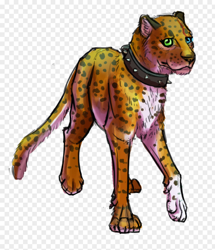 Leopard Tiger Cheetah Character PNG