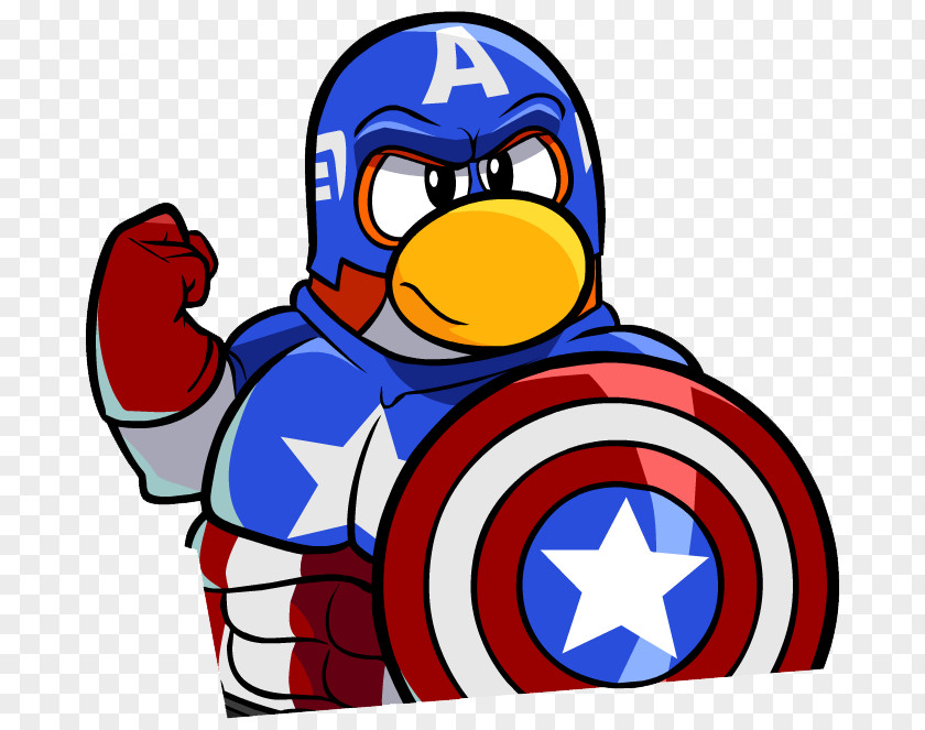 Penguin Club Captain America Drawing Superhero PNG