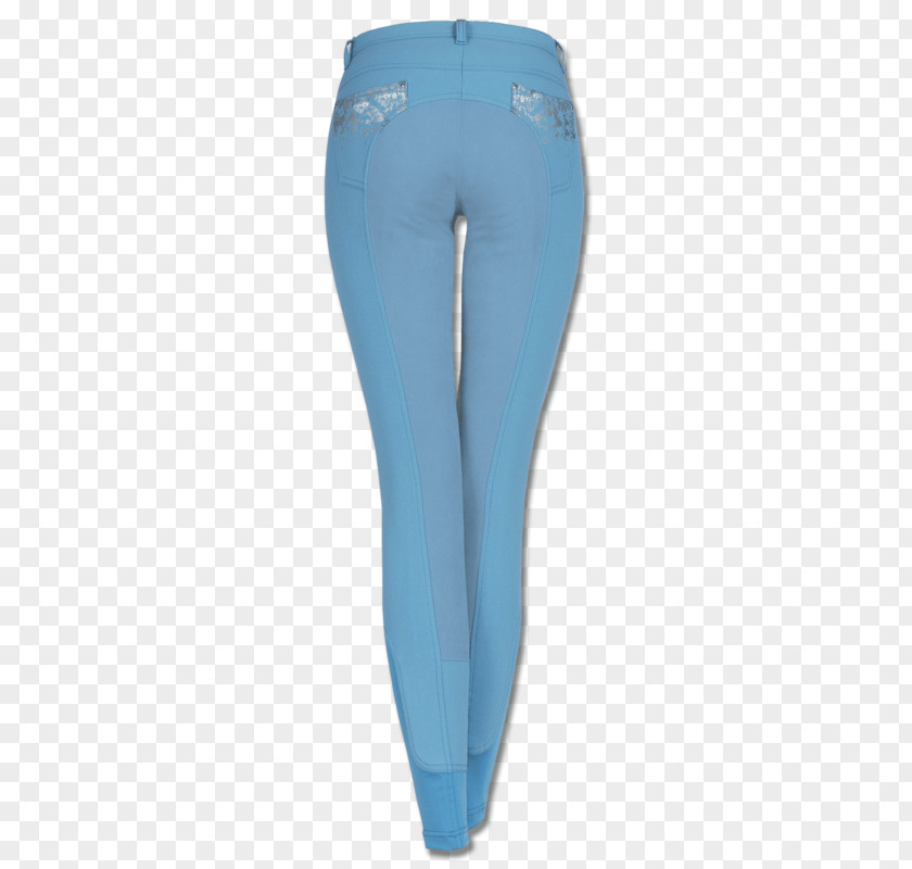 Powder Blue Waist Jeans Leggings PNG