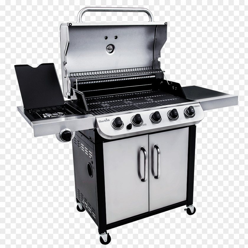 Stainless Grill Cart Barbecue Char-Broil Performance 463275517 4 Burner Gas Series 463377017 PNG