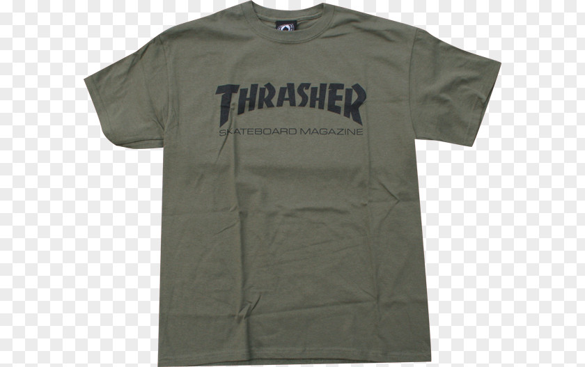 T-shirt Thrasher Hoodie Skateboarding Sleeve PNG