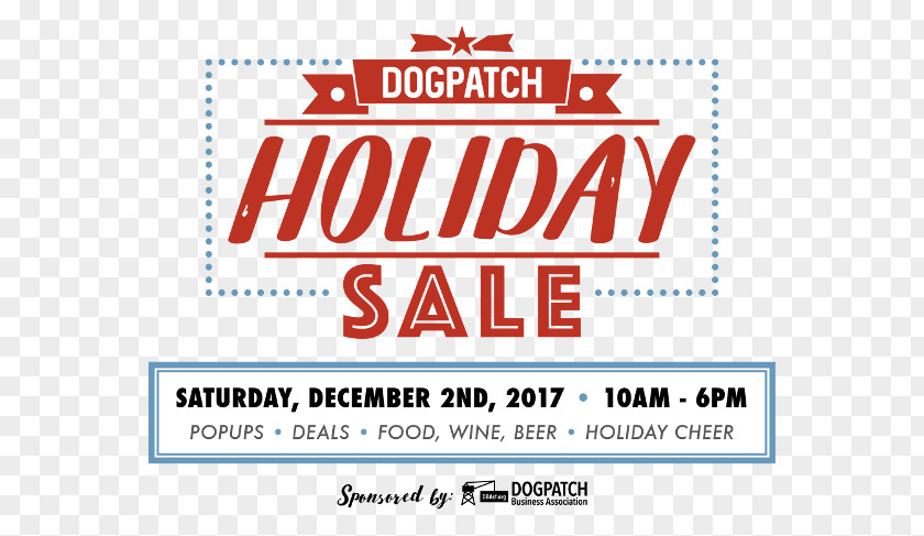 Christmas Sale Banners Dogpatch Warehouse Sales Holiday Block Party PNG