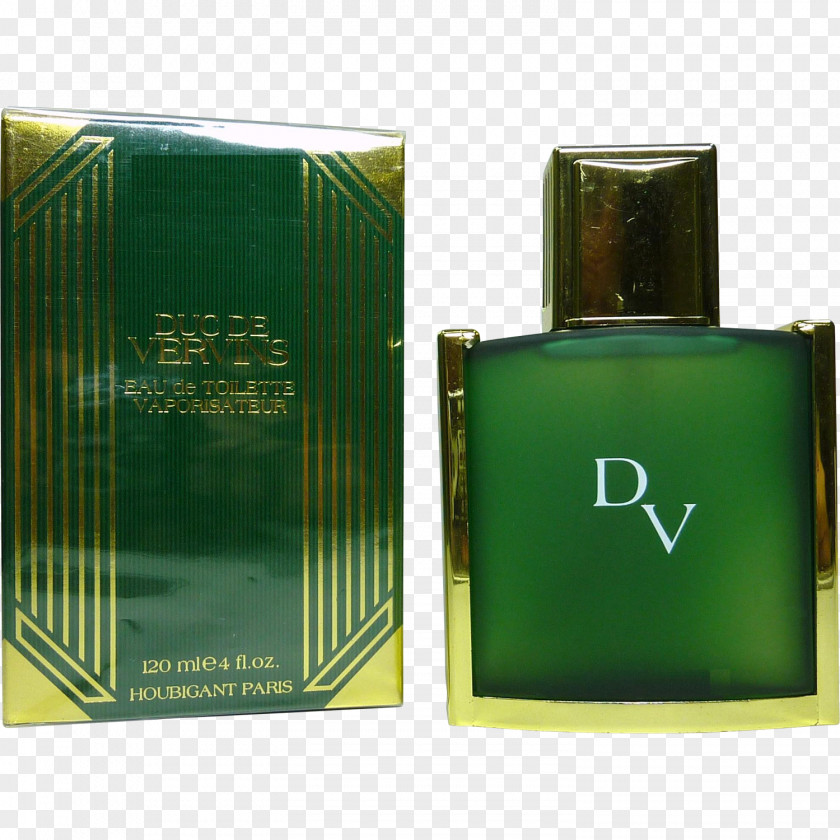 Perfume Vervins Houbigant Parfum Eau De Toilette Glass Bottle PNG