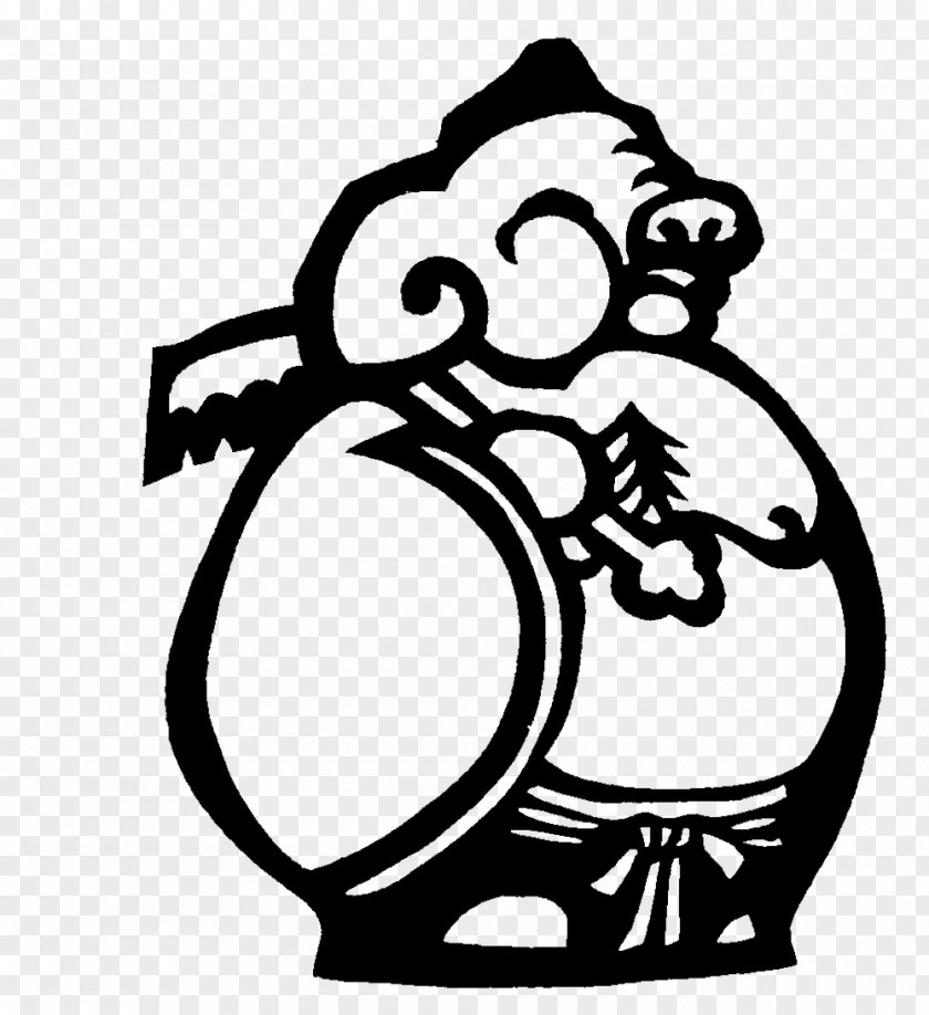 Pig Pigsy Journey To The West Papercutting Clip Art PNG