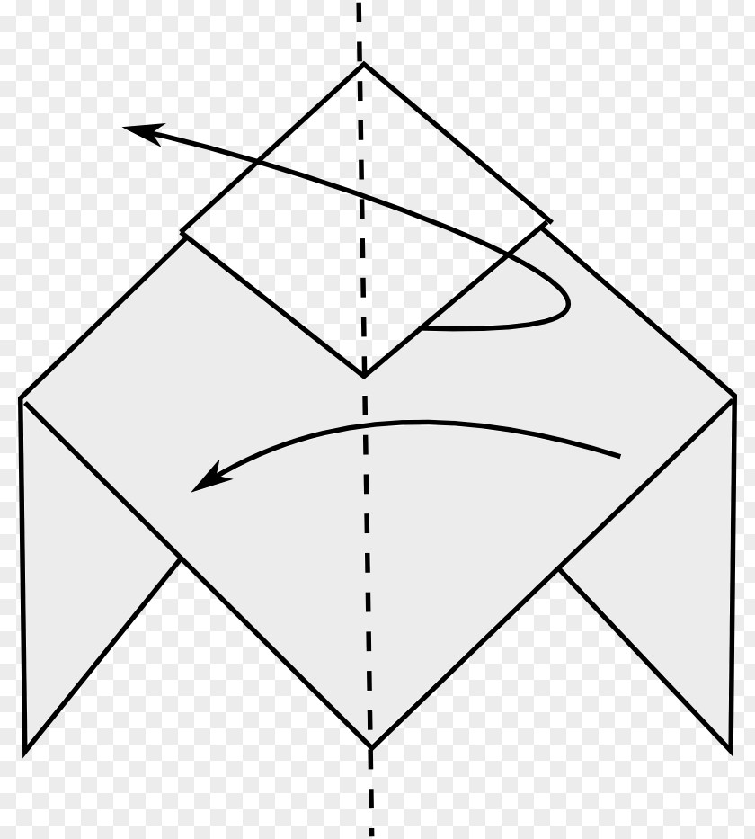 Triangle Point Symmetry Line Art PNG