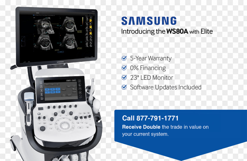 Advanced Technology Ultrasonography Samsung Medison Ultrasound Ultraschallgerät PNG