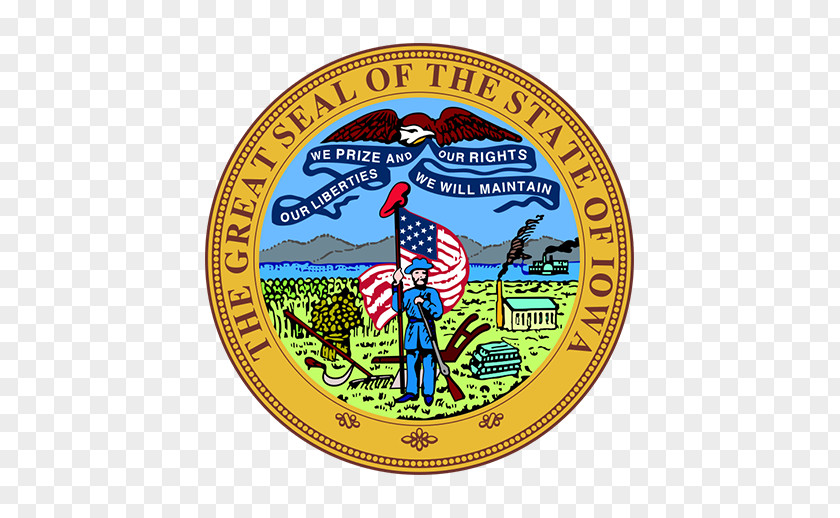 Crony Seal Of Iowa Great The United States Indiana Flag PNG