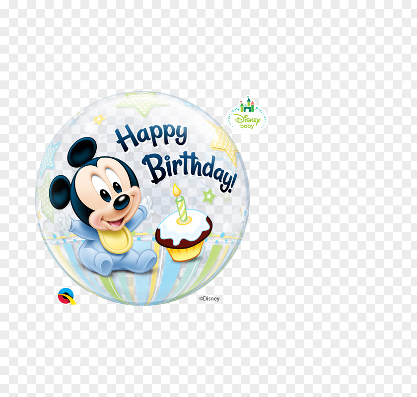 Mickey Mouse Minnie 60cm Clear Deco Bubble Balloon Birthday PNG