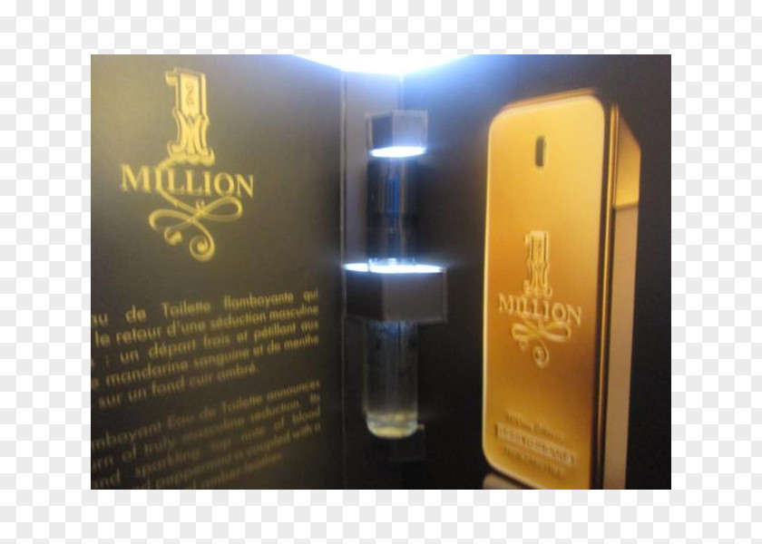 Million Men Whiskey Perfume Glass Bottle PNG