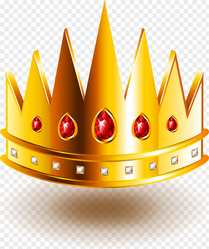 Red Diamonds Inlaid Crown PNG