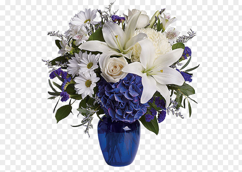 Flower Floristry Blue Gift Birthday PNG