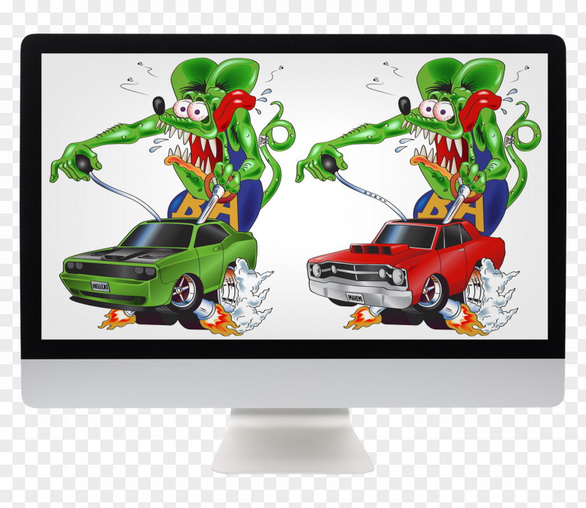 Rat Fink Television Display Device Computer Monitors Animated Cartoon PNG