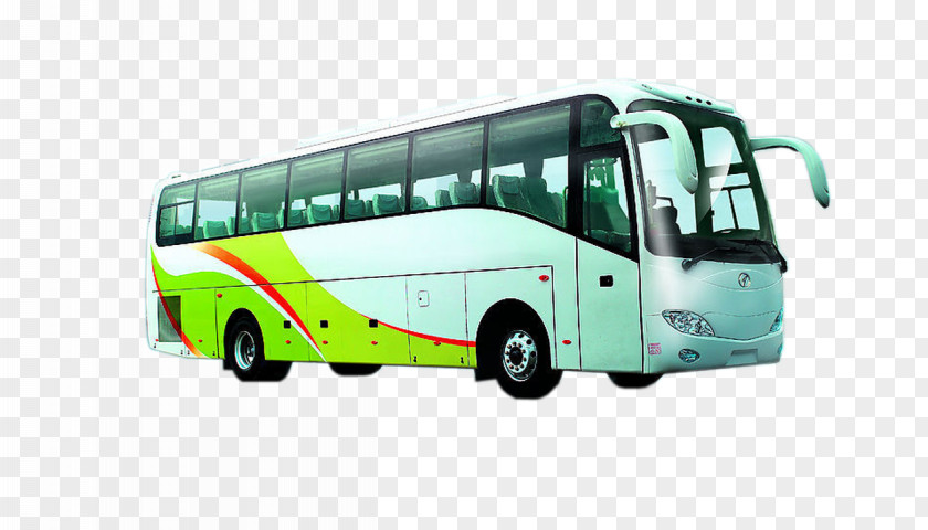 White And Green Bus Luoyang Tour Service Car Coach PNG