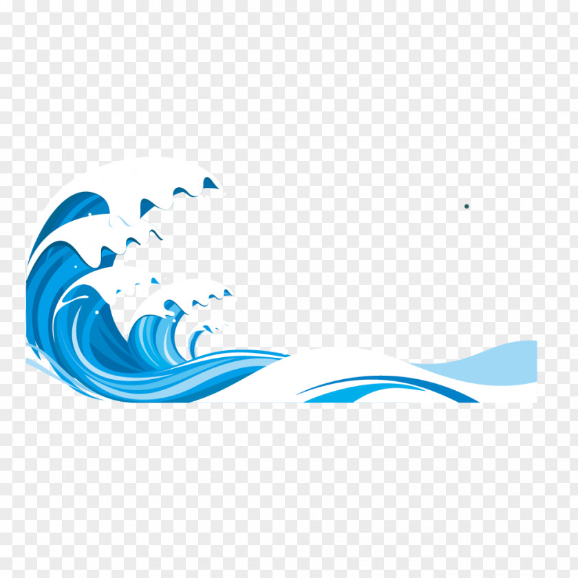Blue Vector Sea Pattern PNG